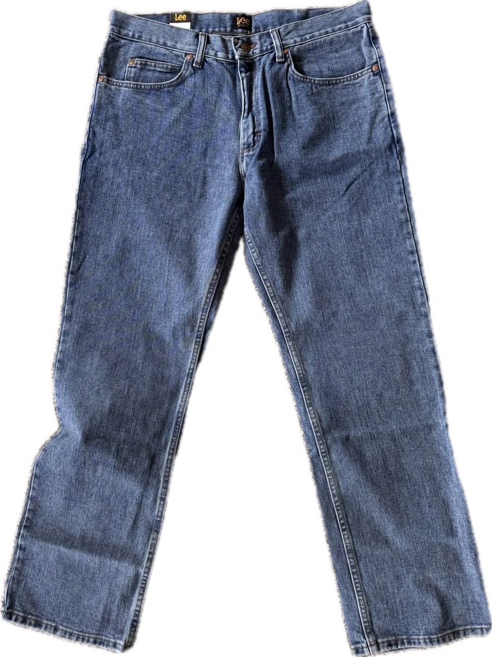 Lee Straight Leg Men's Jeans in Medium Blue Wash